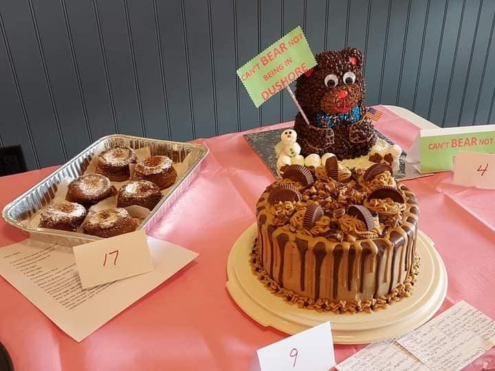 brownies and cakes on table