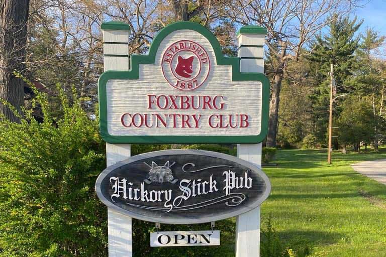 Foxburg Country Club Signage board