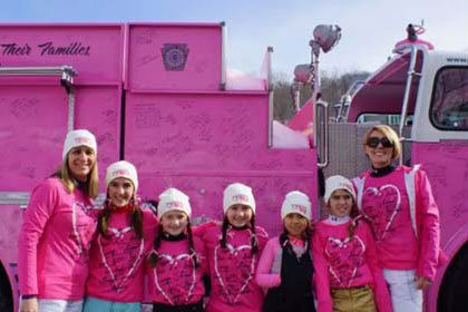 ladies in pink