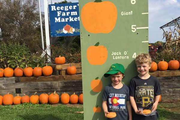 Kids at Pumpkin farm