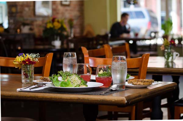 food and drinks on table