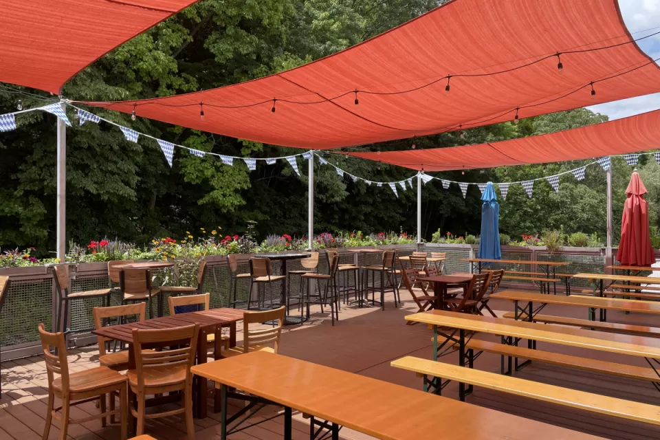 Axemann Brewery seating outdoor