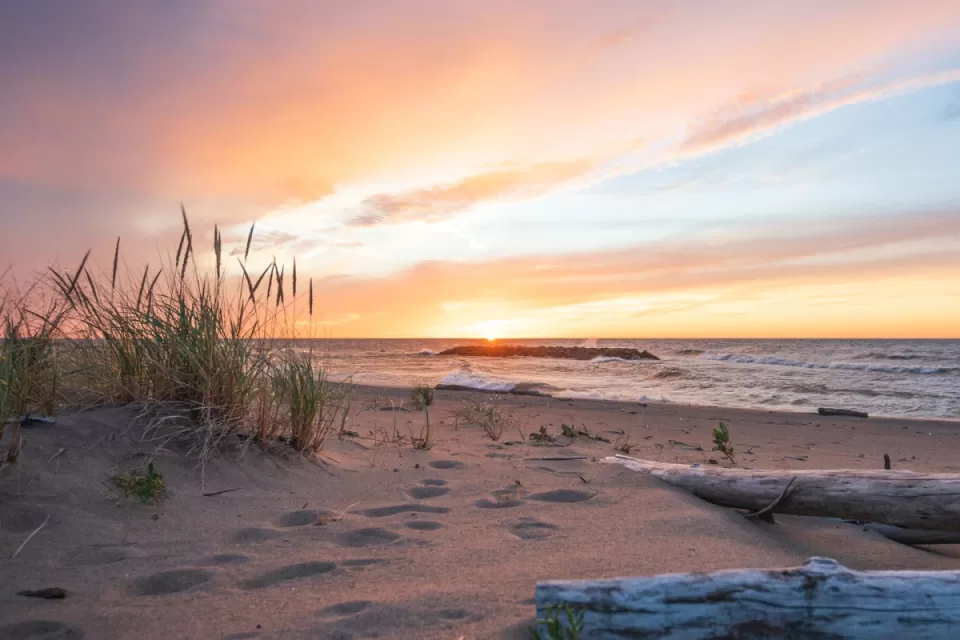 golden hour by beach