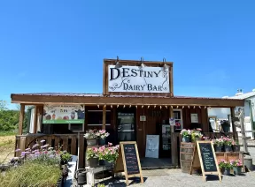 Destiny Dairy Bar at Stover Farms store front