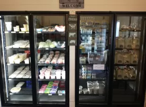 icecream and dairy stored in freezer