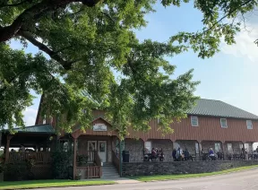 a barn building