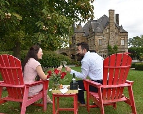 couple in garden