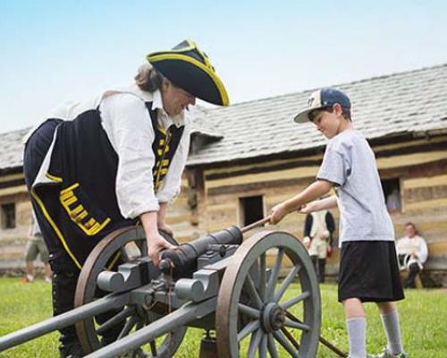 cannon firing Fort Ligonier