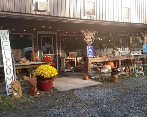 welcome signage in front of the store