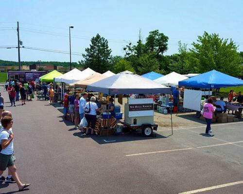 Market stalls Tunkhannock Farmers Market