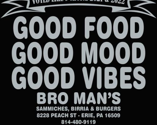 bro mans good food good mood