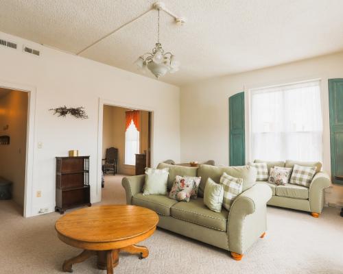 Living room inside suite