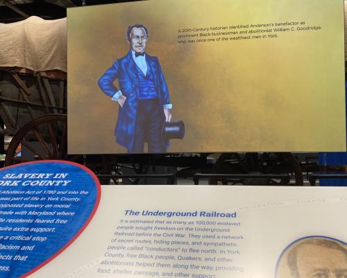 Underground Railroad exhibition display