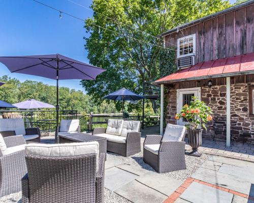 1740 House outside seating area