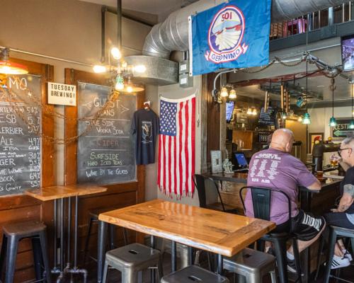 geromino brewing seating area