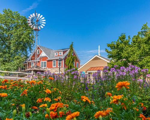 peddlers village flower garden