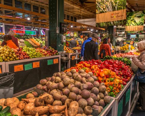 Fresh produce at Reading Terminal Market