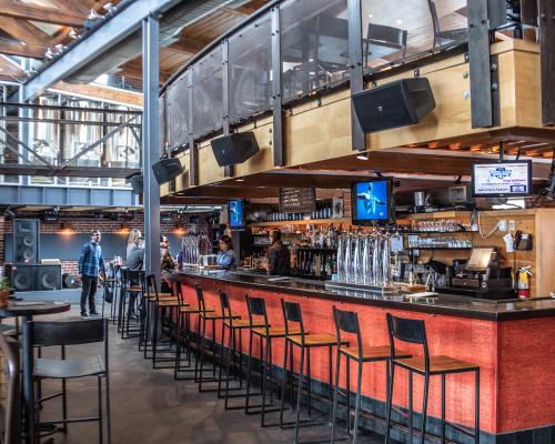Triumph Brewing Company bar counter