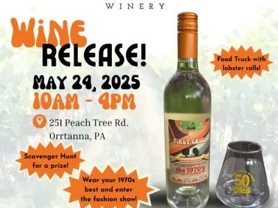 Adams County Winery Launch of "First Crush" and Groovy 1970s Release Party