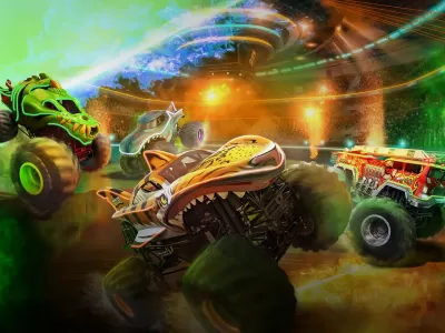 Hot Wheels Monster Trucks Live Glow-N-Fire