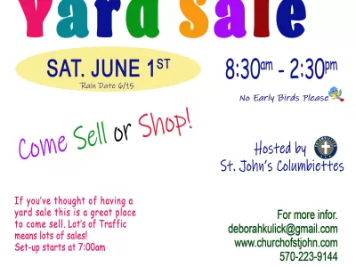 St. Johns Yard Sale hosted by the Columbiettes