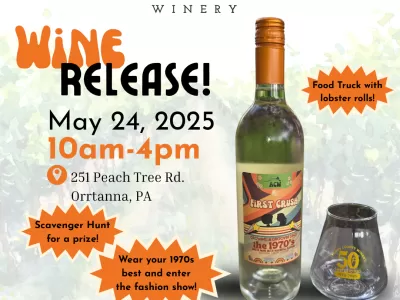 Adams County Winery Launch of "First Crush" and Groovy 1970s Release Party