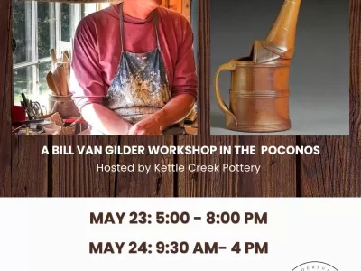 Bill van Gilder Pottery Workshop in the Poconos