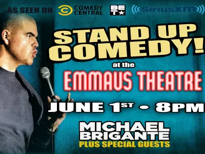 STAND UP COMEDY at The Emmaus Theatre 6/1