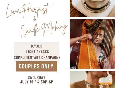 Live Harpst Candle Making -  Date Night 