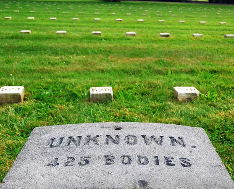 Grave Marker at Gettysburg